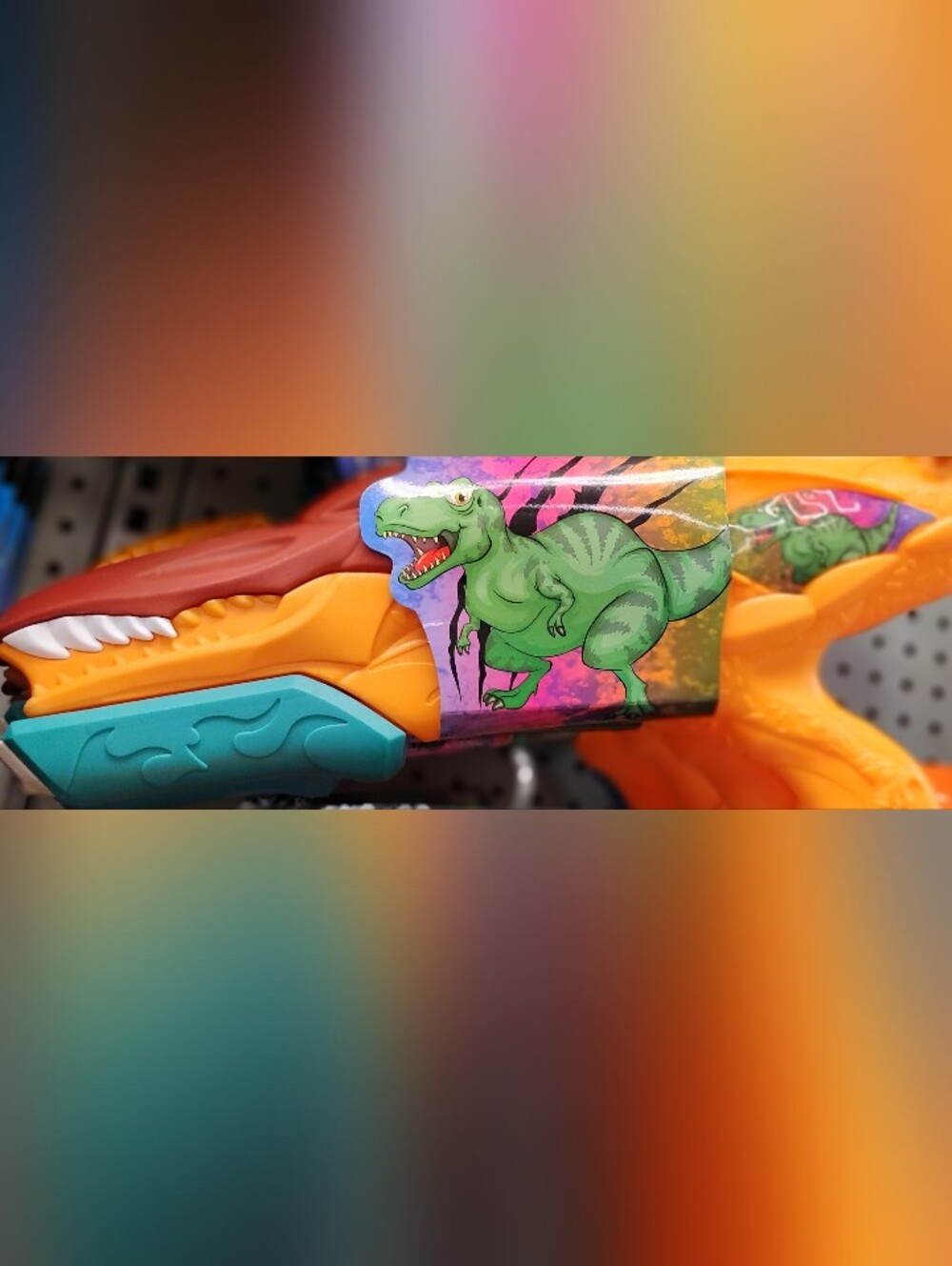 Kids Dinosaur Water Blaster Toy with Green Dino Graphic